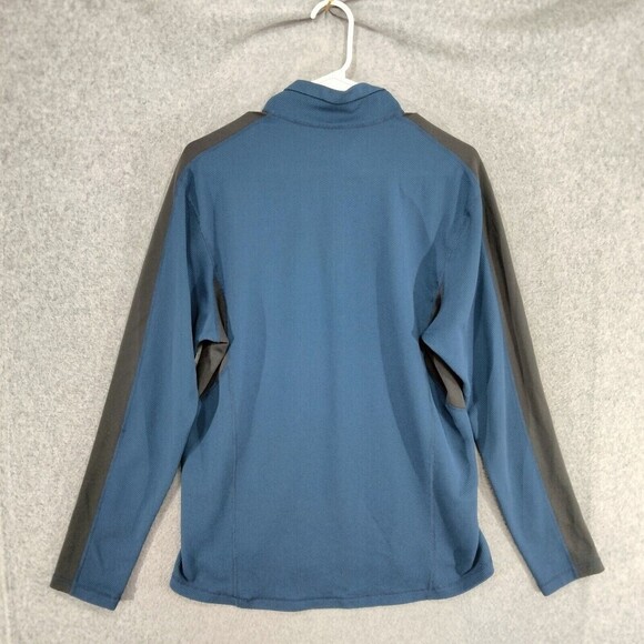Nike FitDry Pullover Shirt Mens Sz M Blue ACG 1/4 Zip Long Sleeve Hiking Outdoor - Picture 9 of 12